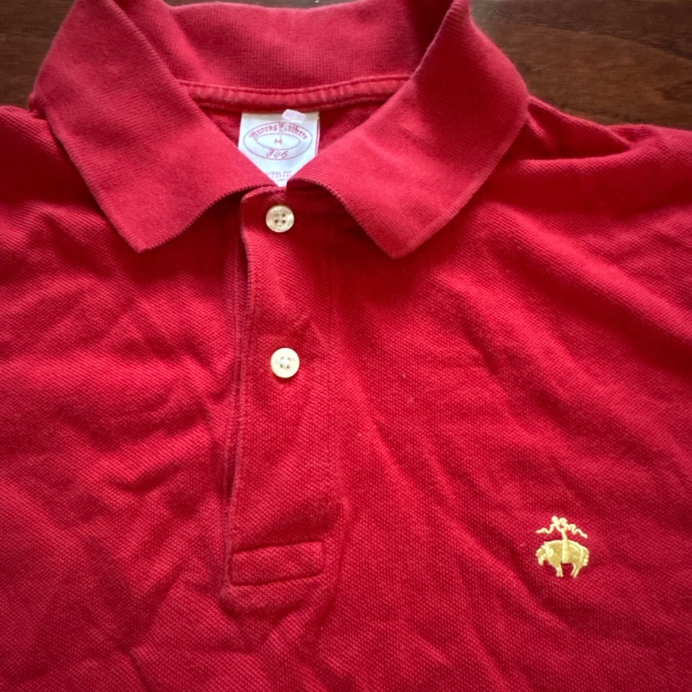 Classic Red Brooks brothers Polo Shirt mens size medium